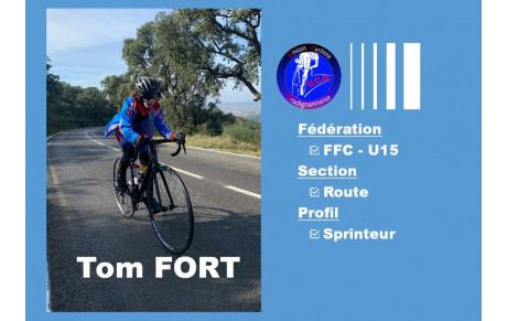 Tom FORT dans le portrait de la semaine